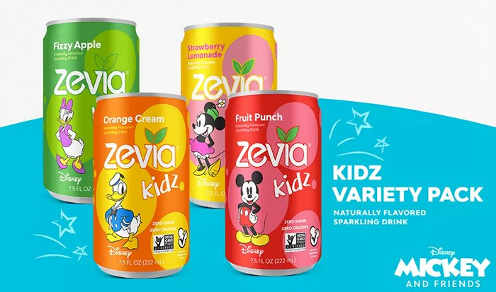 儿童气泡水品牌Zevia Kidz，图片来源：Zevia.com