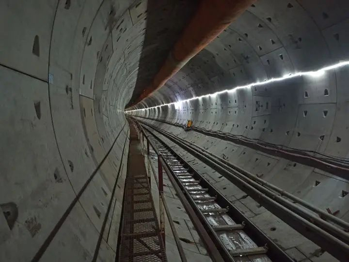 刘家台站至五里店站区间全线贯通 中建股份供图