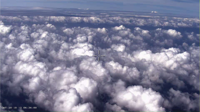 台风“浪卡”内部云系。受访者供图