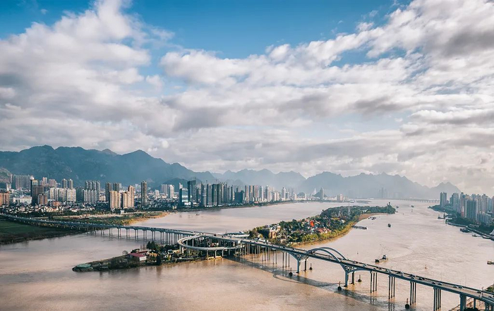 瓯江。图片来源：视觉中国