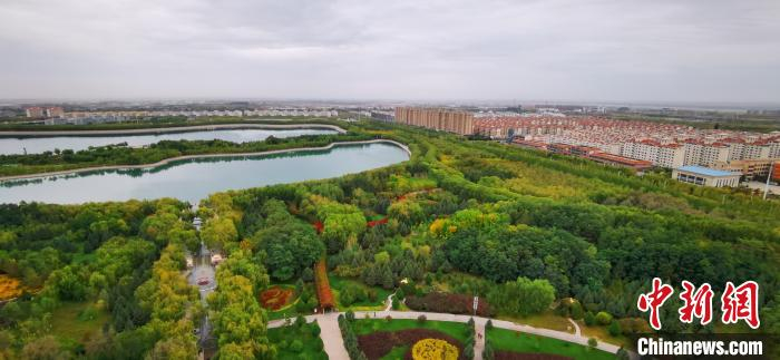 图为嘉峪关东湖景区。(资料图) 魏建军 摄