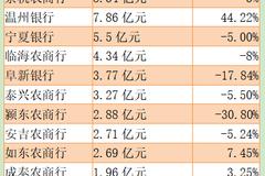 19家中小银行三季报出炉:八成净利下滑 资产质量承压