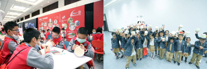 ▲孩子们专注地作画