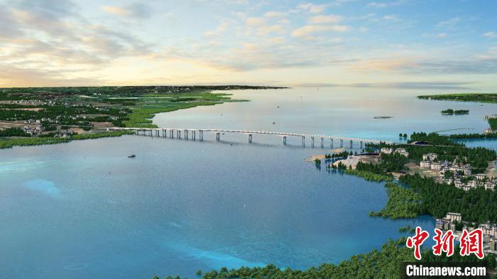 大风江大桥效果图。广西交通投资集团有限公司供图