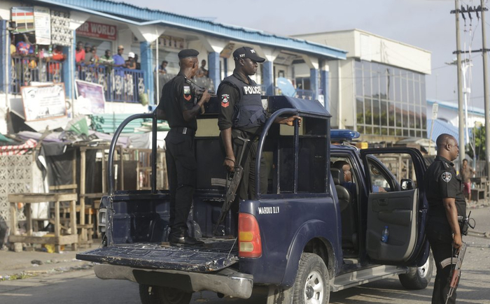 当地部署的尼日利亚警察 图源：社交媒体