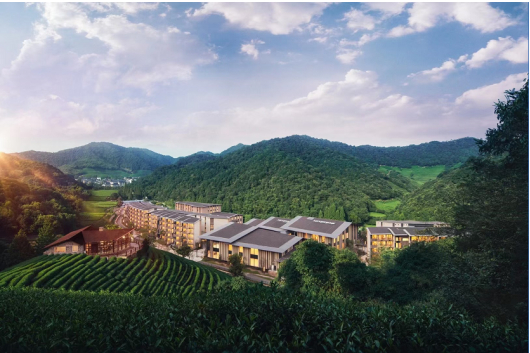 群山环绕，雾气氤氲的泰康之家·大清谷