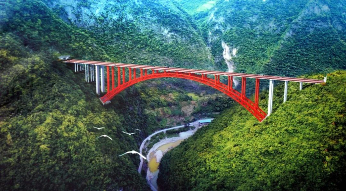 东溪河特大桥效果图 巫镇高速公路公司供图