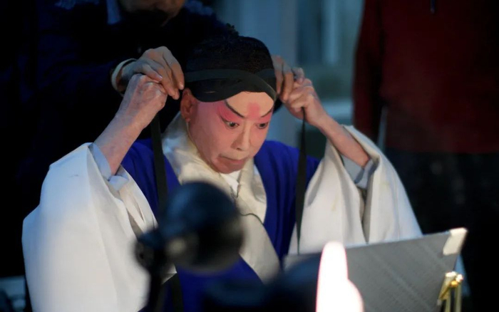 谭元寿登台前。图/北京京剧院