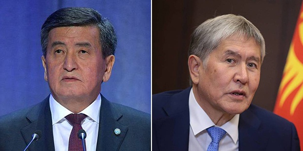 热恩别科夫（左）与阿坦巴耶夫（右）