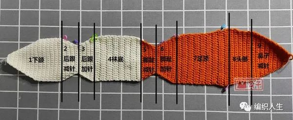 秋冬实用狐狸钩针地板袜(有编织说明)