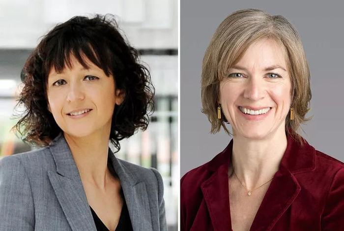 Emmanuelle Charpentier（左）和Jennifer A. Doudna（右）生活照。资料图
