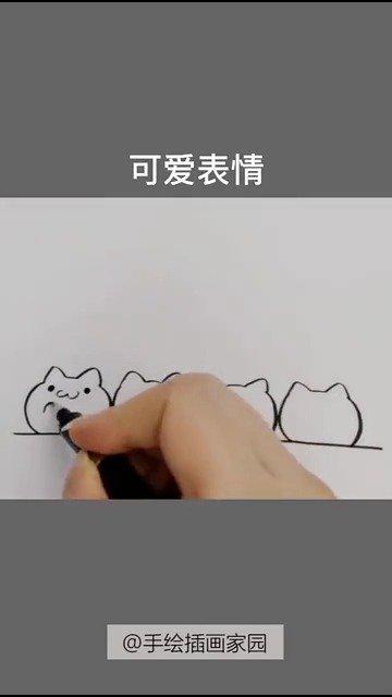 超可愛的小動物簡筆畫用括號和字母c就能上手