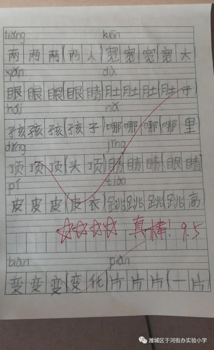 常规作业严把关 一笔一划总关情丨 潍城区于河街办实验小学