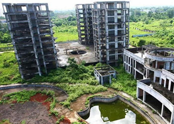 ▲90年代海南地产狂热之后迅速破裂