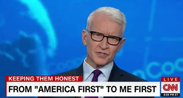 安德森•库珀12日报道了此事。图源：CNN