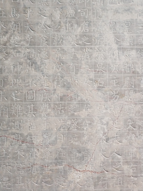 罗婉顺墓志（局部），书者为颜真卿