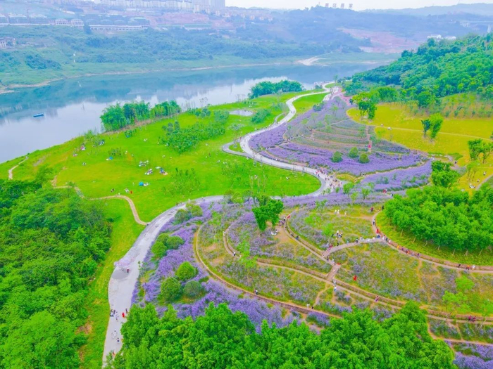 悦来生态滨江公园（资料图） 邹乐 摄