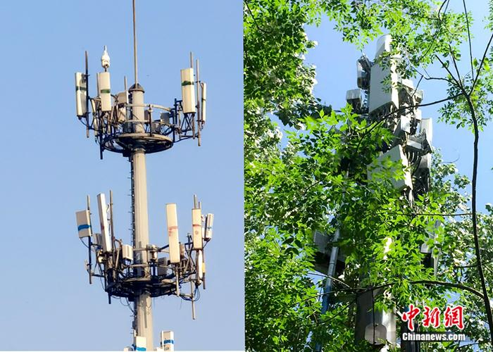传统信号塔与隐秘仿生信号塔