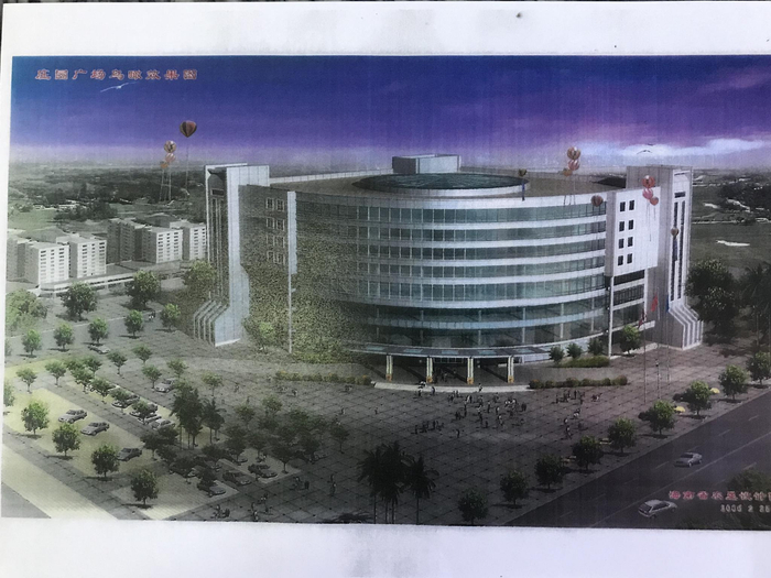 1999年2月，庄园广场规划原设计图。