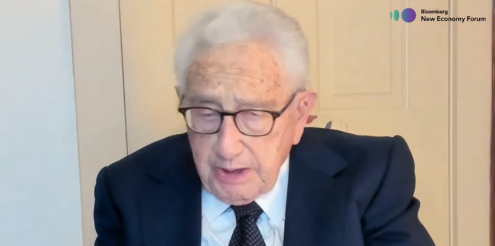 基辛格视频发言截图