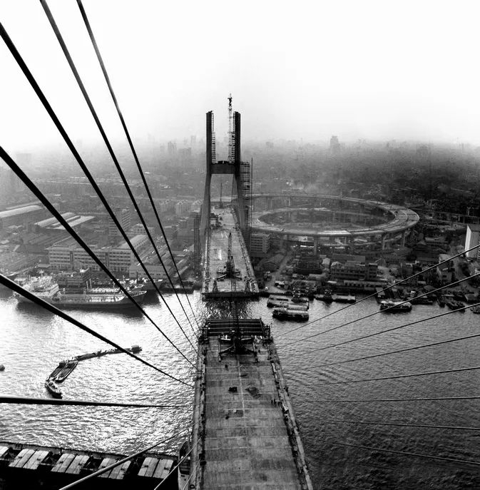 建设中的南浦大桥（陆杰 摄）