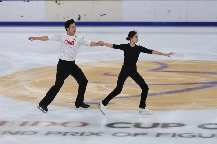 花滑选手训练中  大赛组委会供图（资料图）