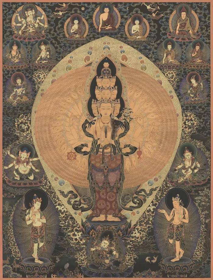 传习所学员，唐卡画师泽木衮作品