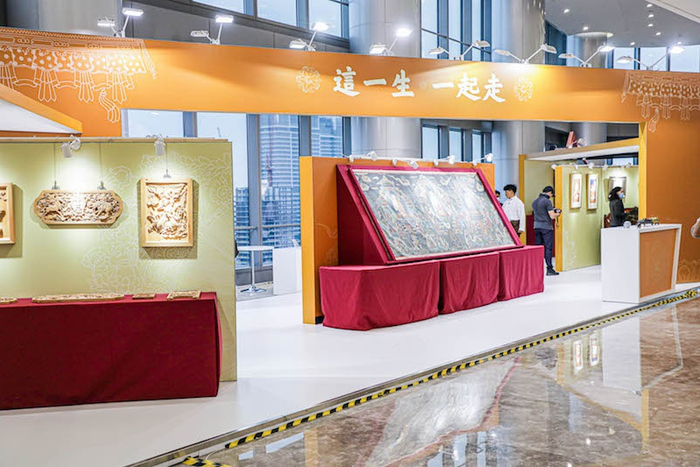 2020年，上海白玉兰广场的成果展示现场