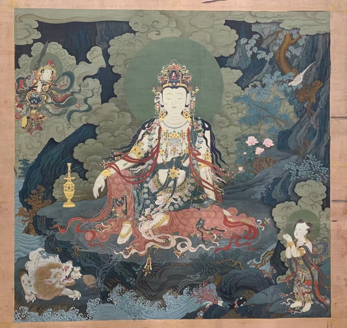 传习所学员的唐卡作品