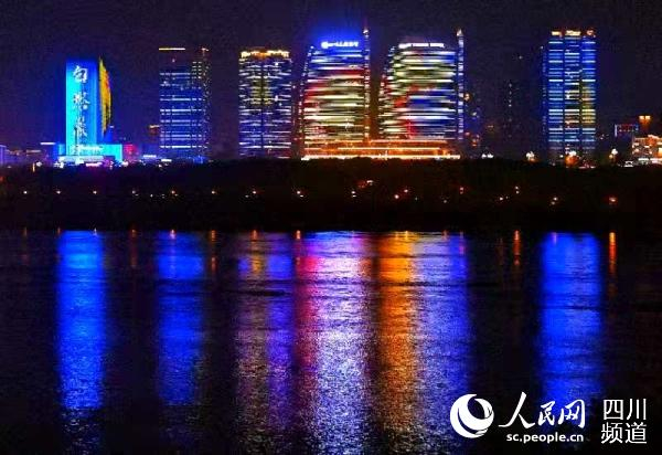 嘉陵江夜景。四川省水利厅供图