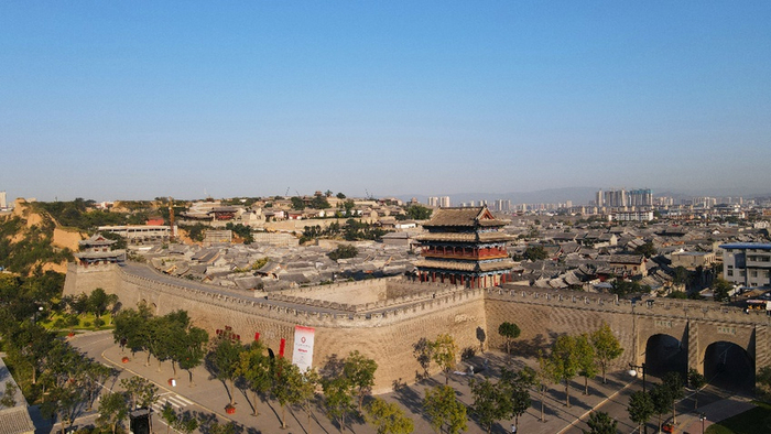 忻州古城南门。新华网发 张存良 摄