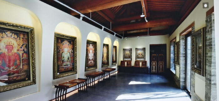 　忻州古城修渊岛壁画馆。新华社记者 孙亮全 摄