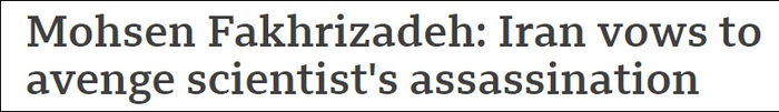 伊朗誓言复仇 报道截图