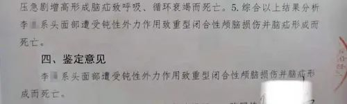 警方出具的鉴定意见（本版图片均由受访者提供）