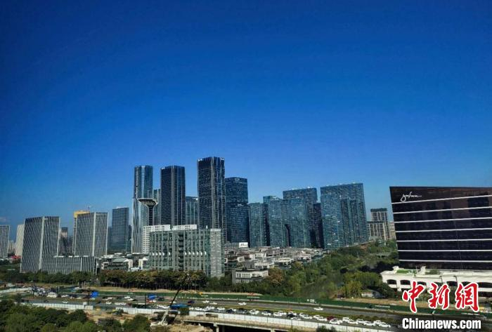 数字经济企业集聚的杭州未来科技城。　王逸飞 摄