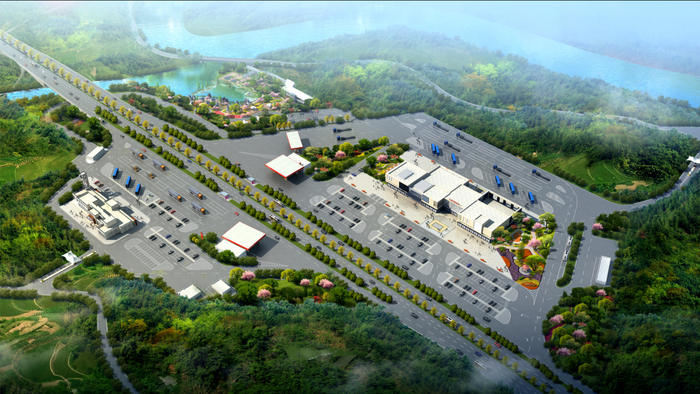 G42沪蓉高速龙溪河服务区效果图 图：梁平微发布