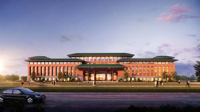 新建学院办公大楼效果图 