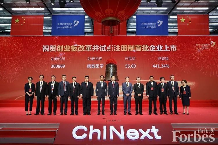 康泰医学上市。图片来源：视觉中国