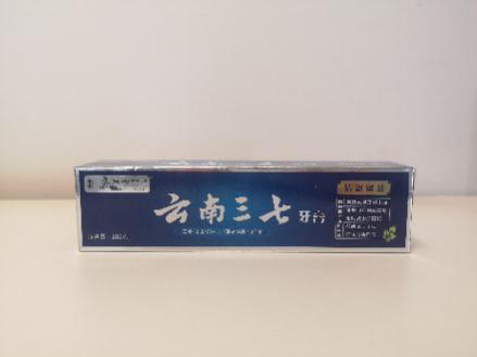 ▲云南诺特金参口腔护理用品有限公司的“云南三七牙膏”