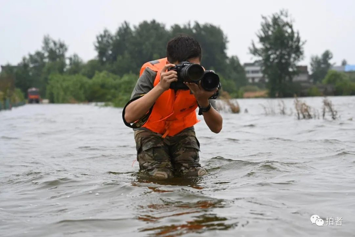 ▲2020年7月，我在江西采访洪灾。