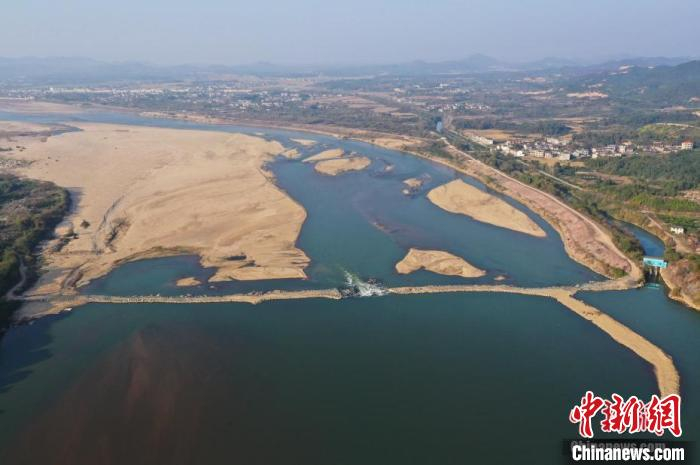 航拍江西抚州抚河。(资料图) 刘占昆 摄