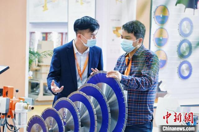 现场洽谈。 林楷煜 摄