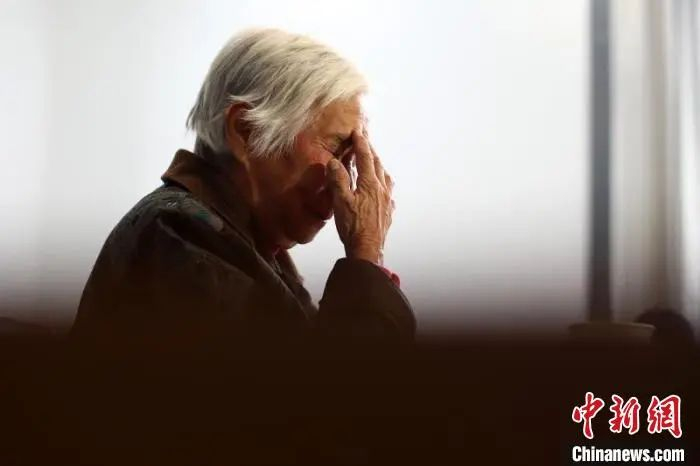 图为南京大屠杀幸存者熊淑兰。中新社记者 泱波 摄