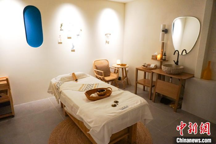 图为Lililotus的SPA房间。　陈鑫 摄