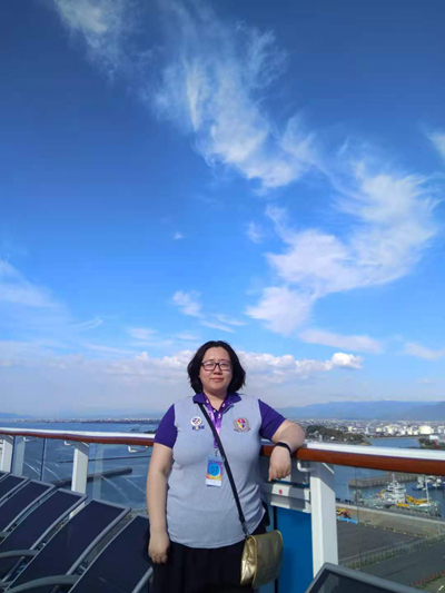     手术前的丁蕊。受访者供图