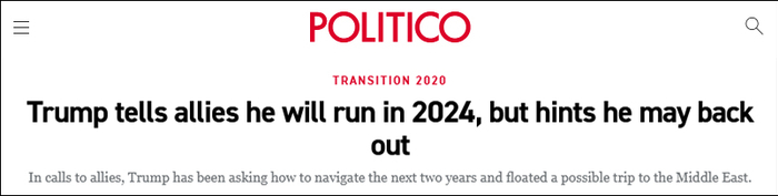  “Politico”报道截图