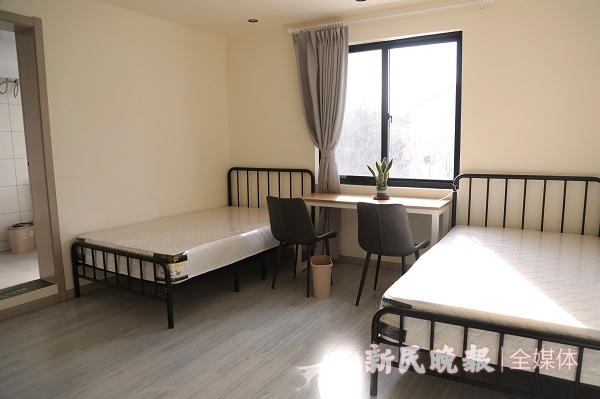 图说：张江乡村人才公寓内景  新民晚报记者 王凯 摄（下同）