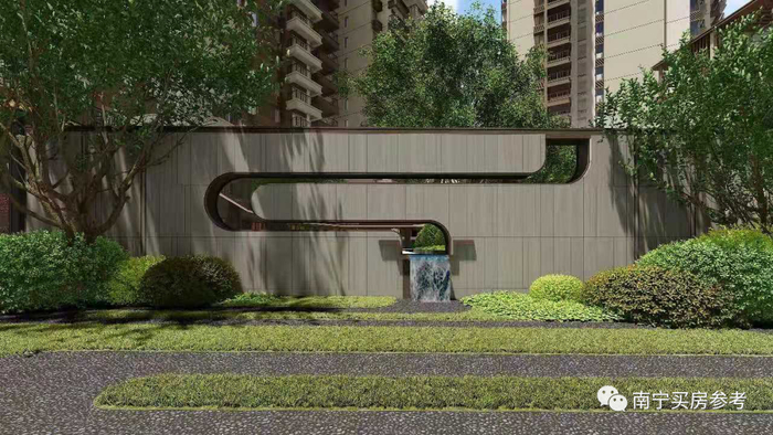 ▲荣和五象院子 园林效果图