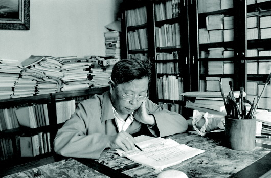 曹禺　新华社资料片