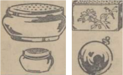 左图：《脚炉和手炉》，右图：《怀中火炉》